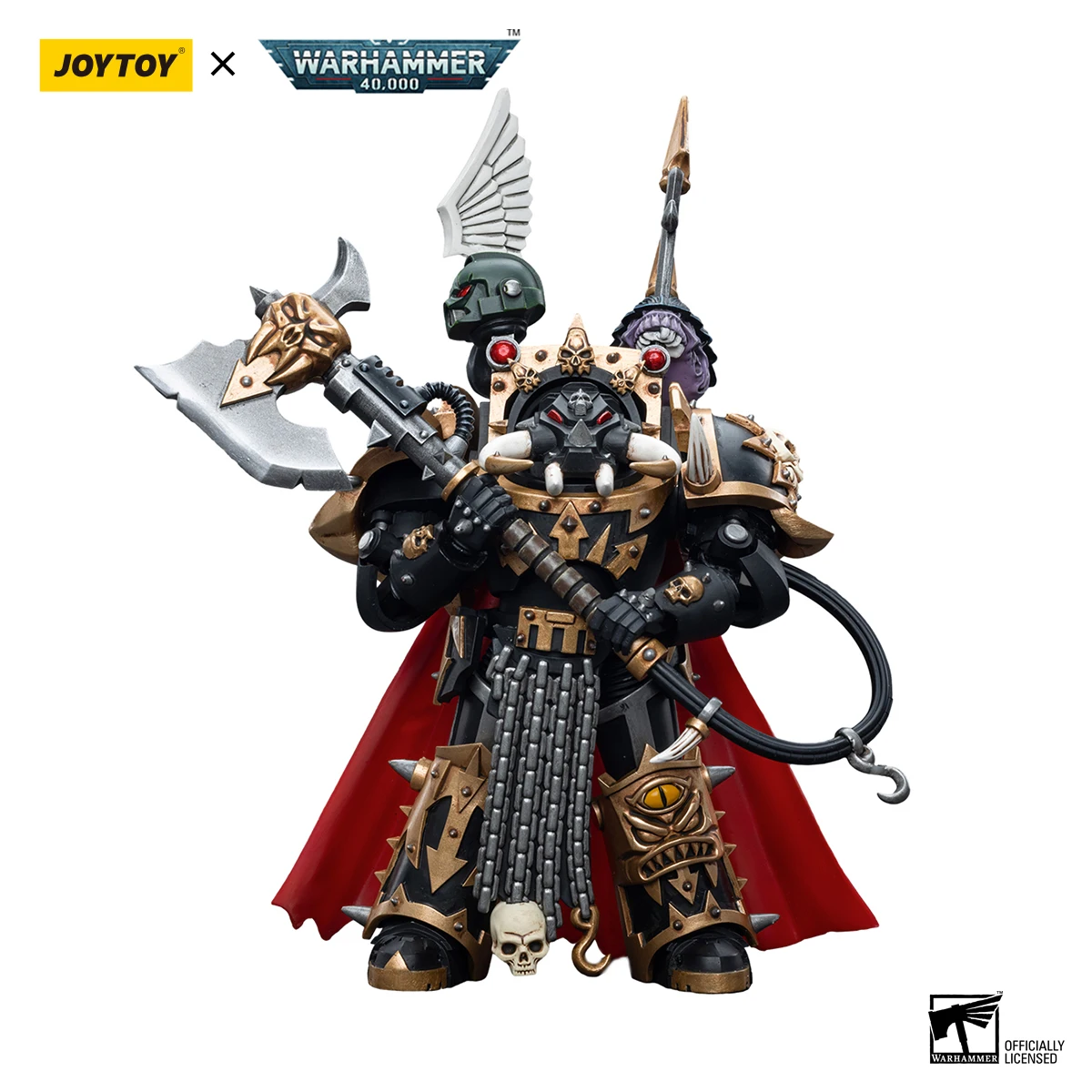 Joytoy Warhammer 40K 1/18 Action Figures Anime Chaos Space Marines Black Legion Chaos Lord In Terminator Armor Figures Toys