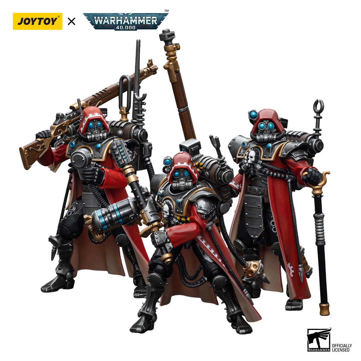 [Disponibile] Joytoy 1/18 Warhammer 40K Action Figure Adeptus Mechanicus Skitarii Modello Anime Ragazzi Regalo Spedizione Gratuita