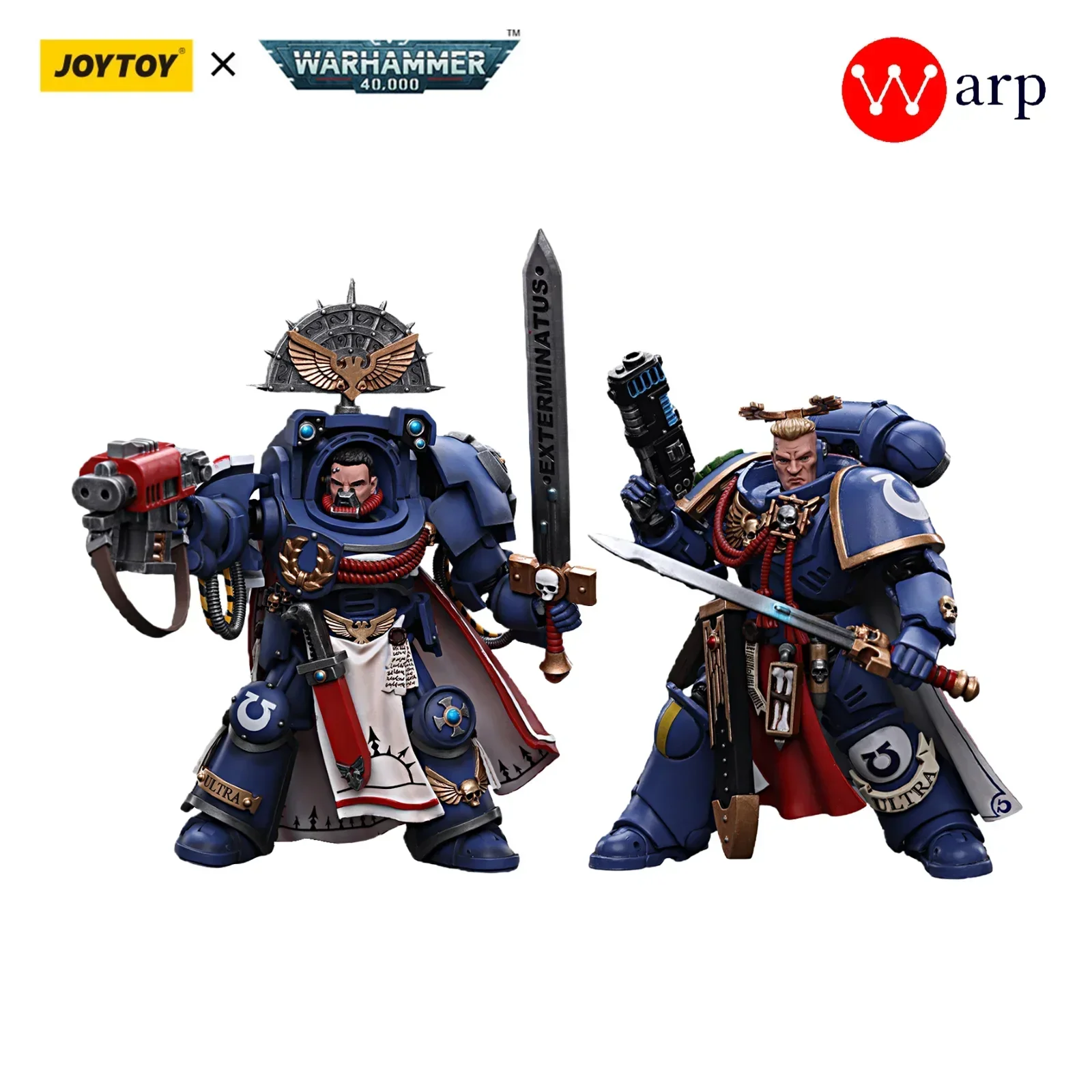 [In-Stock] Joytoy Warhammer 40K Action Figures Ultramarines Terminator Primaris Captain Anime Modello Militare Decorazione Del Dormitorio