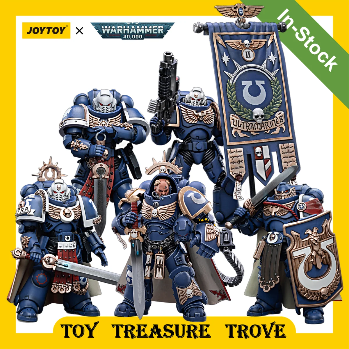 [Disponibile] Joytoy Warhammer 40K 1/18 Action Figures Ultramarines Primaris Captain Roboute Guilliman Guard Anime Military Model