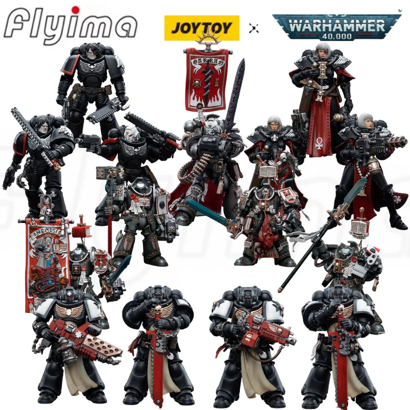 Joytoy 1/18 Action Figure 40K Black Templar Grey Knight Mechs And Figures Digital Anime Modello Militare Spedizione Gratuita