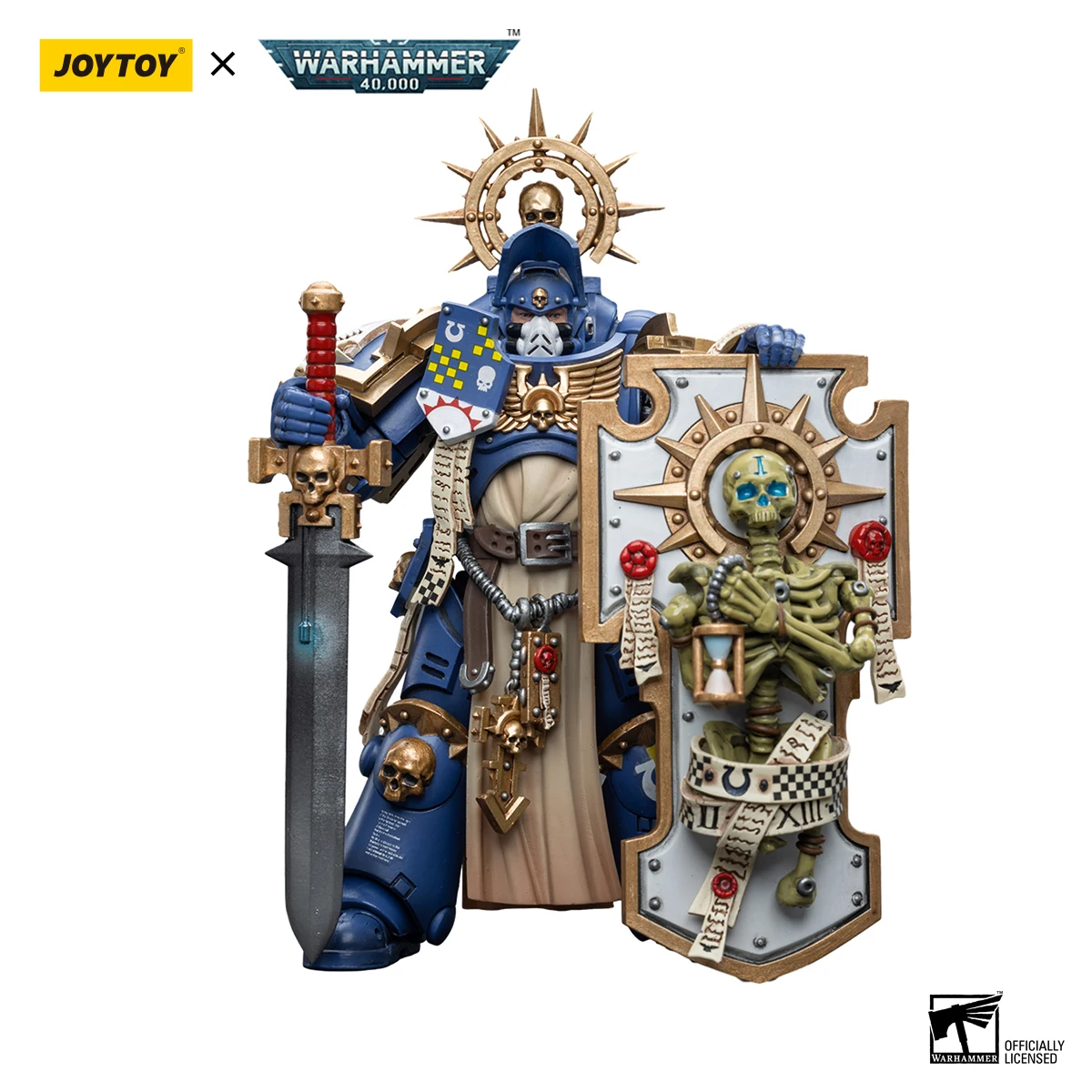 Joytoy Warhammer 40K 1/18 Action Figures Anime Ultramarines Primaris Captain Con Scudo Di Reliquia E Giocattoli Modello Di Spada Di Potenza