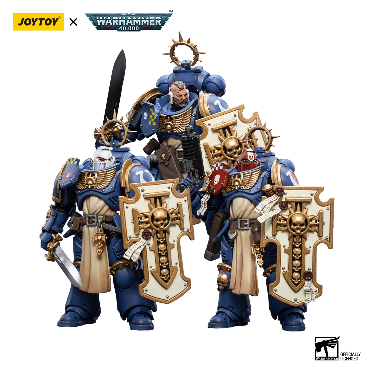 [Disponibile] Joytoy Warhammer 40K 1/18 Action Figure Ultramarines Modello Bladeguard Spedizione Gratuita