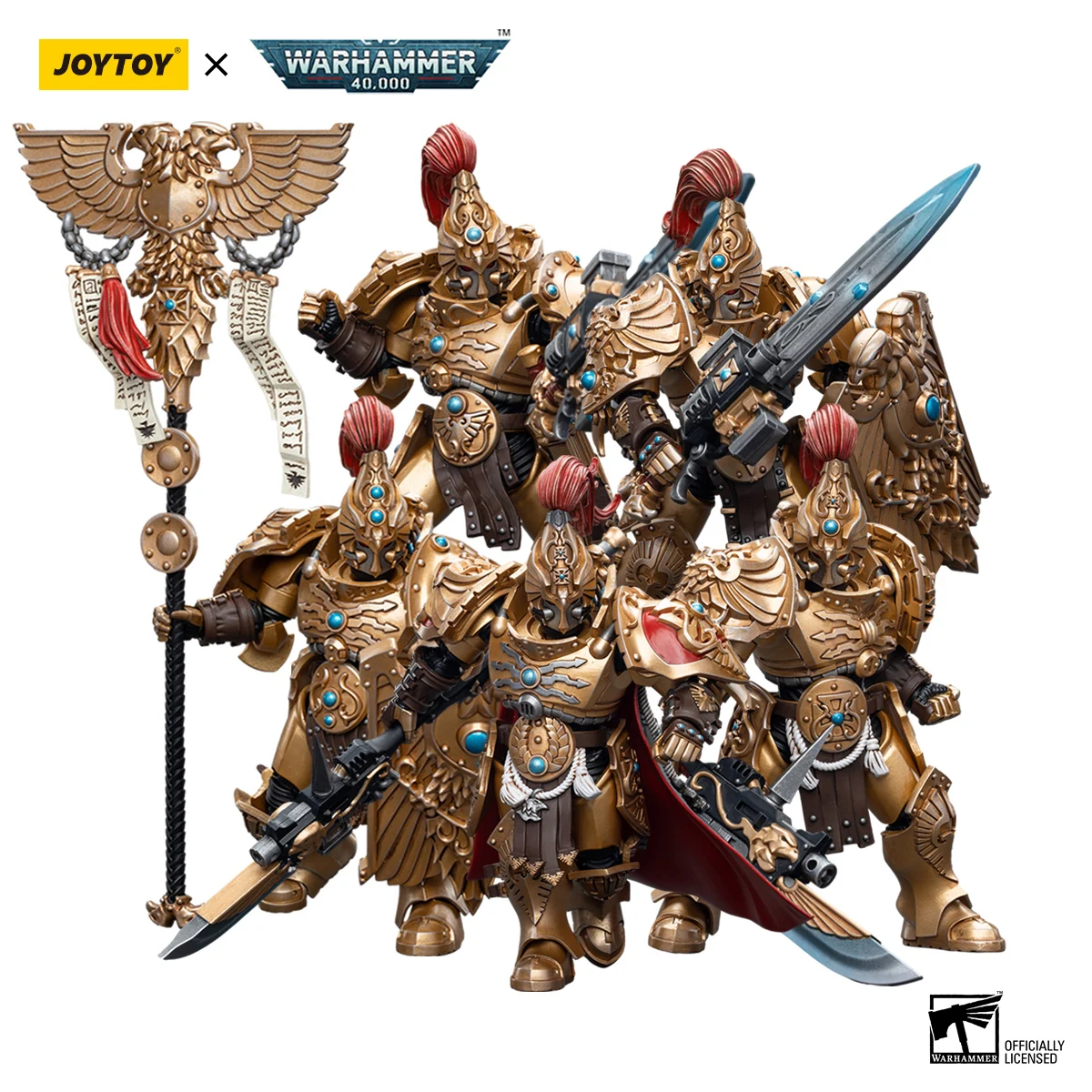 Joytoy Warhammer 40K 1/18 Action Figures Anime 12.4Cm Adeptus Customes Vexilus Praetor Collection Model Toys Warhammer Figures