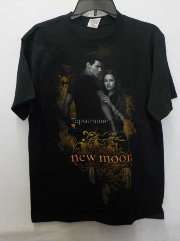 Maglietta Grafica Nera Da Uomo Twilight Saga New Moon Jacob New #13150V