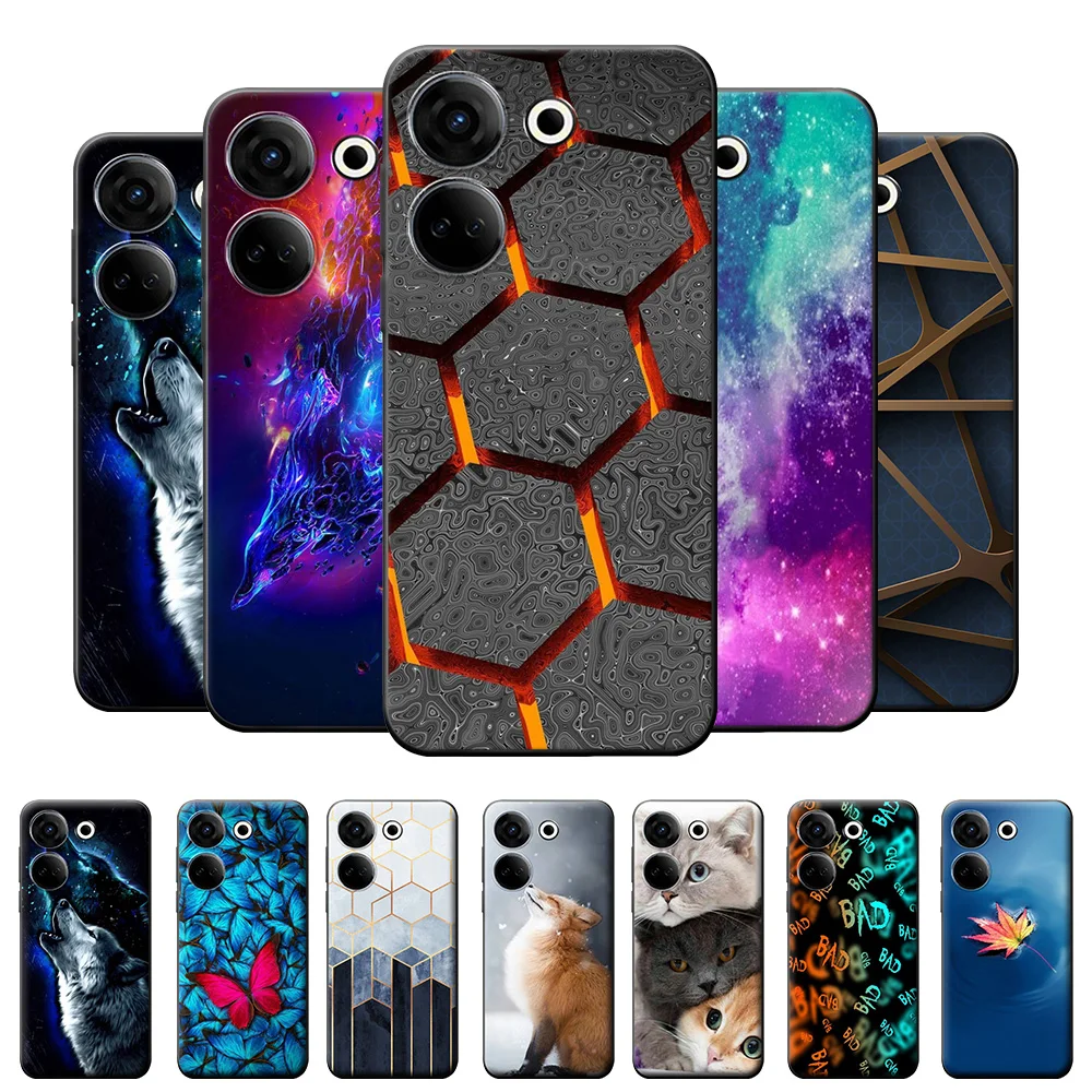 Per Tecno Camon 20 Pro 4G Custodia Per Tecno Camon 20 Pro 5G Cover Case Camon 20 Pro Soft Silicone Bumper Cute Antiurto Fundas