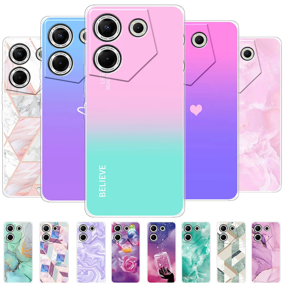 Per Tecno Camon 20 Pro 5G Custodia Protettiva In Silicone Morbido Trasparente Per Tecno Camon 20 Cover Coque O Tecno Camon 20 Pro Funda