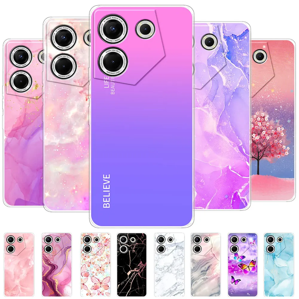 Per Tecno Camon 20 Pro 5G Case Fashion Case Per Tecno Camon 20 Cover Clear Silicone Soft Coque Per Tecno Camon 20 Pro Fundas