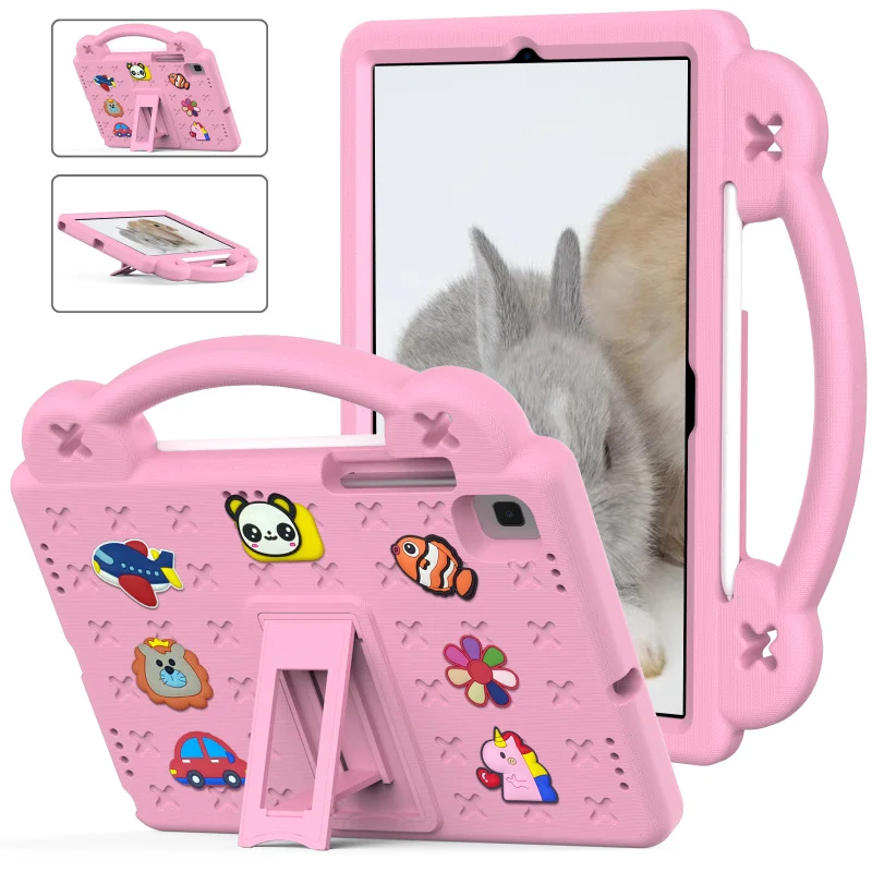 Case For Samsung Tab S6 Lite 2022 Hand-Held Shock Proof Eva Full Body Cover Handle Stand Case For Kids For Sm-P610 P615 P613 619