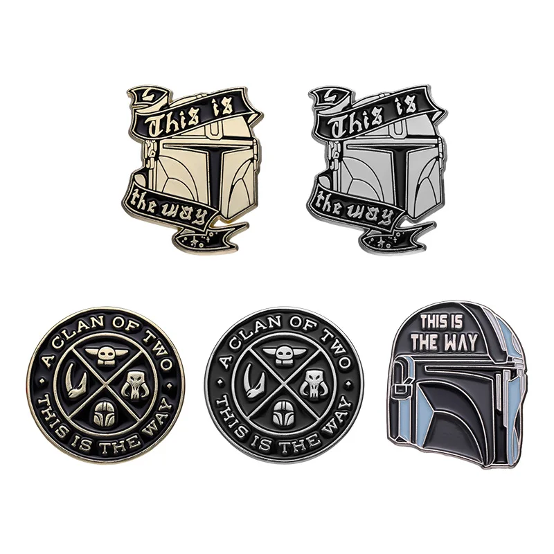 Disney Star Wars The Mandalorian Baby Yoda Mask Spilla Distintivi In Metallo Spille Smaltate Per Zaino Cappello Borsa Regali Per I Fan