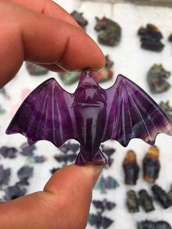 Naturale Di Cristallo Animale Fluorite Pippi Mostro