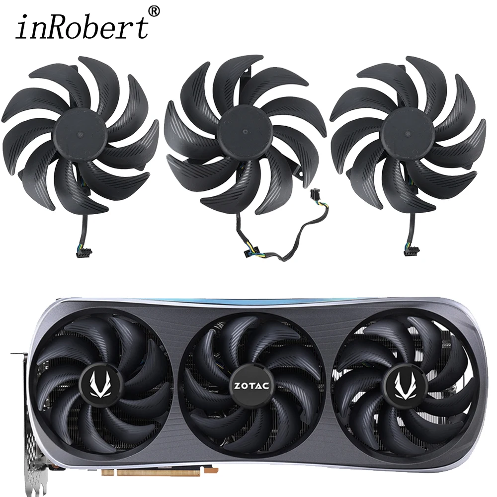 Ventola Di Raffreddamento Da 105Mm Per Zotac Geforce Rtx 4070Ti Rtx 4070Ti Rtx4080 Rtx4090 Amp Extreme Airo Ventola Di Raffreddamento Della Scheda Gra