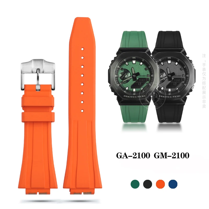 Ga2100 Ga2110 Cinturino Sportivo In Gomma Per G-Shock Casio Gm-2100 Ga-2100 Ga-2110 Serie Cinturino Per Orologio In Silicone Impermeabile