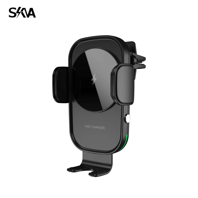 Caricabatterie Wireless Per Auto 15W Ricarica Rapida Con Bloccaggio Automatico Per Iphone 14 Pro Max Xs Samsung S20 Xiaomi Cargador Carga Ralpida Tipo