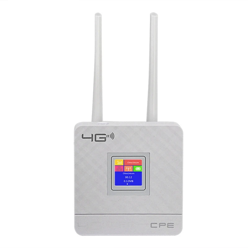 Cpe903 Lte Home 3G 4G 2 External Antennas Wifi Modem Cpe Wireless Router With Rj45 Port And Sim Card Slot Us Plug