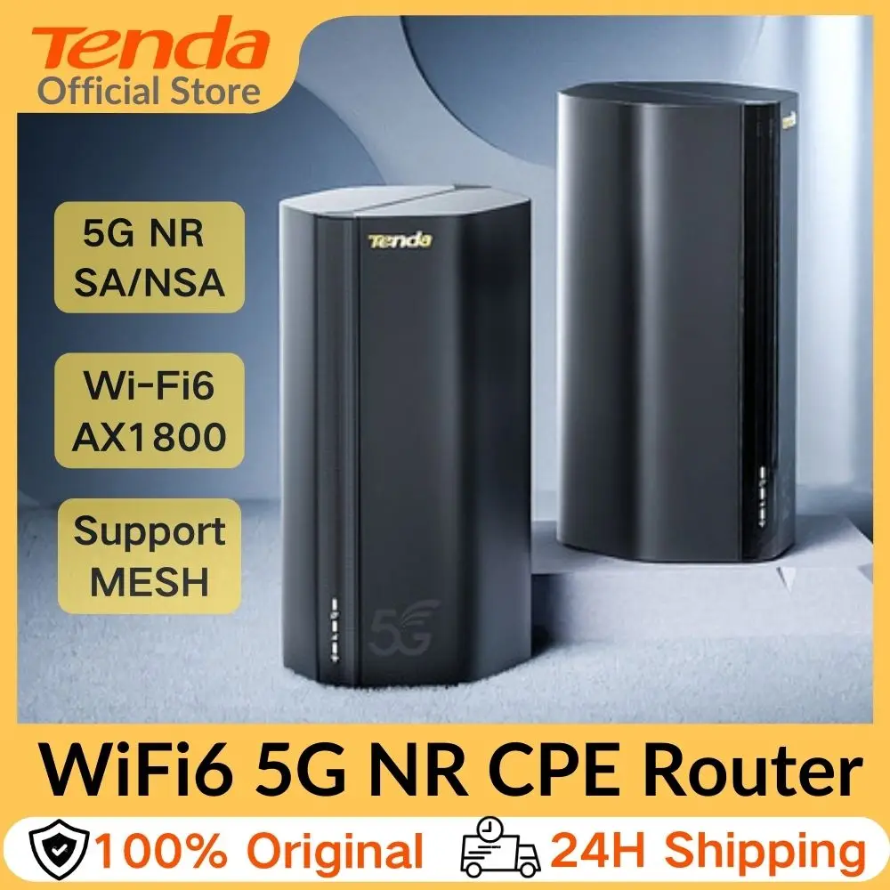 Tenda 5G Router Ax1800 Wi-Fi 6 Modem Wireless Wifi Hotspot 5G/4G/3G Multi-Mode 2.4Ghz 5Ghz Mesh Router Modem 5G Wifi Sim Card