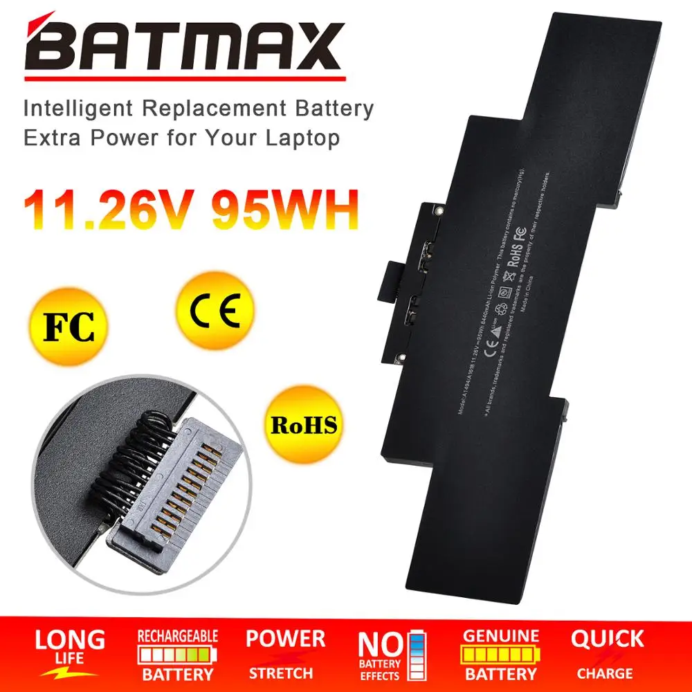 Batmax A1494 Laptop Battery For Apple Macbook Pro 15" A1398 Retina Late 2013 Mid 2014  Me293 Me294