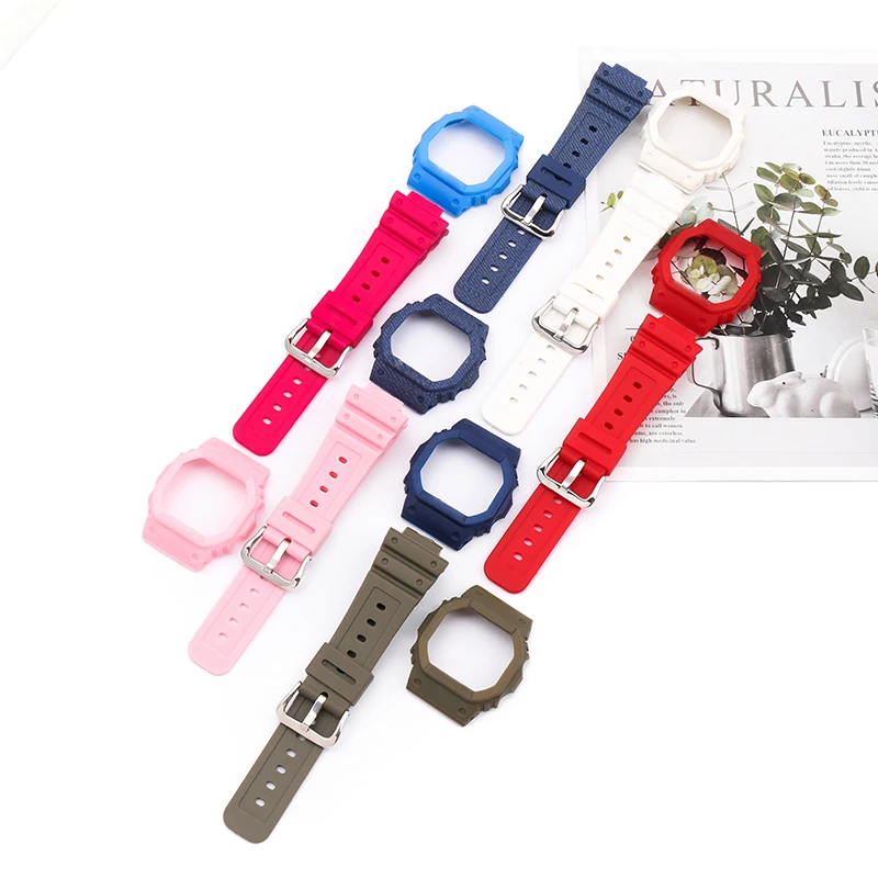 Custodia Con Cinturino In Resina Adatta Per Casio Dw5600 Gw5610 G-5600E Accessori Per Orologi Con Cinturino Da Uomo E Da Donna