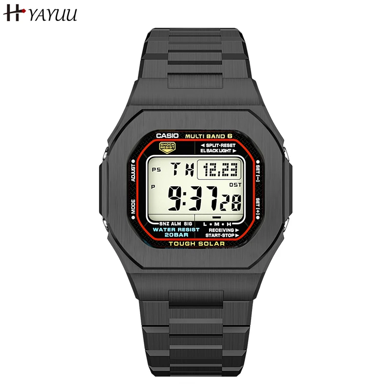 4Th Mod Kit Per Cinturino In Metallo Dw5600 5610 In Acciaio Inossidabile, Cinturino Di Ricambio Per Casio G-Shock Dw5600 Gw5610 G-5600E