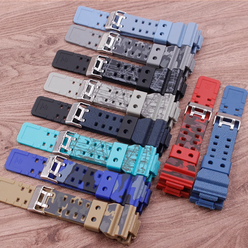 Cinturino In Gomma Mimetica Per Casio G-Shock Casio Gd120 Ga-100 G Shock Ga-110Ga Cinturino Di Ricambio Per Orologio Da Uomo Accessori Per Orologi