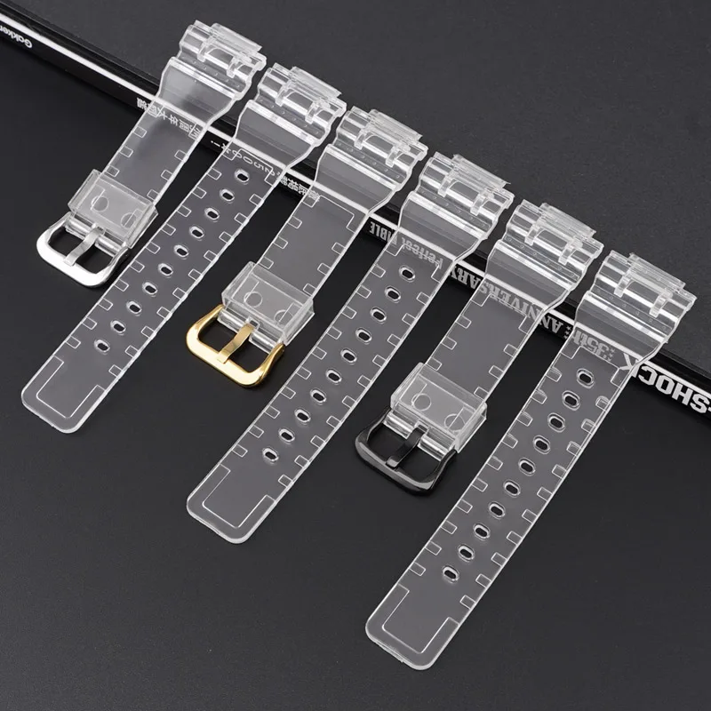 Cinturino In Resina Trasparente Per Orologio Casio Baby-G 110 Gma-S110 Stile Sostituire Il Cinturino Per Cinturino Casio 5600/6900 Ga-100/110/120