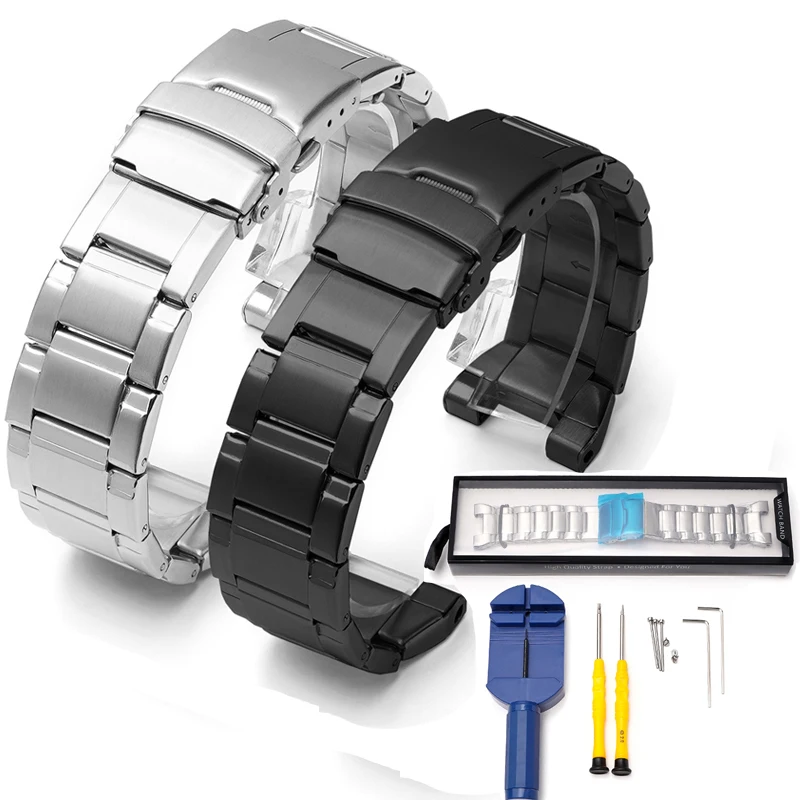 Per Casio G-Shock Gst-W300G Gst-W300 Gst-S300G Gst-S300 Gst-S210B Gst-S100 Gst-W110 Cinturino In Metallo Cinturino In Acciaio Inossidabile