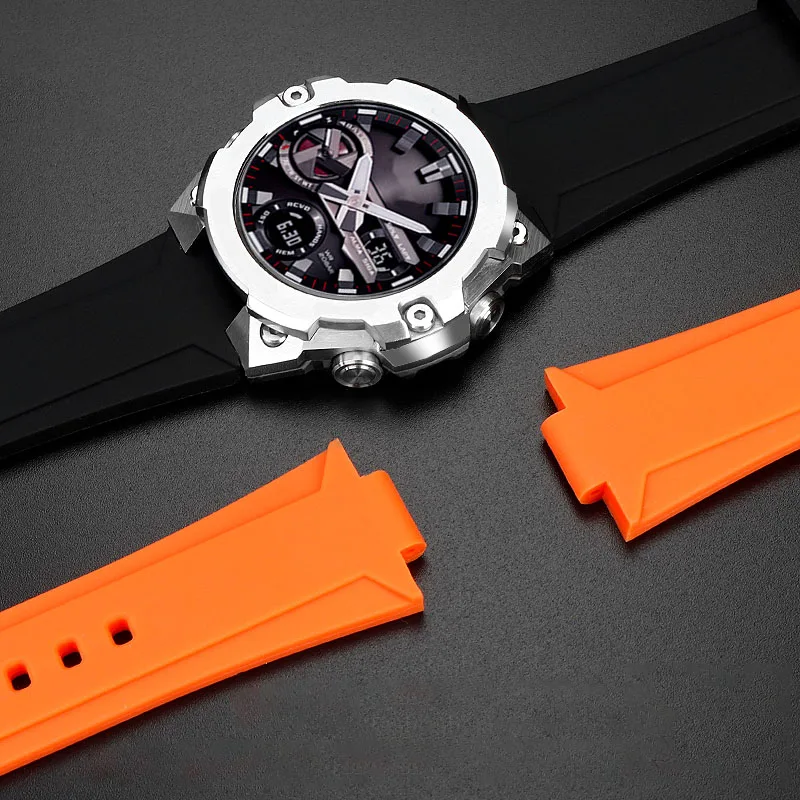 Bracciale In Silicone Per Casio G-Shock Gst-B400 Gst-B200 Series Cinturino In Gomma Accessori Cinturino 14Mm 16Mm Cinturino Convesso