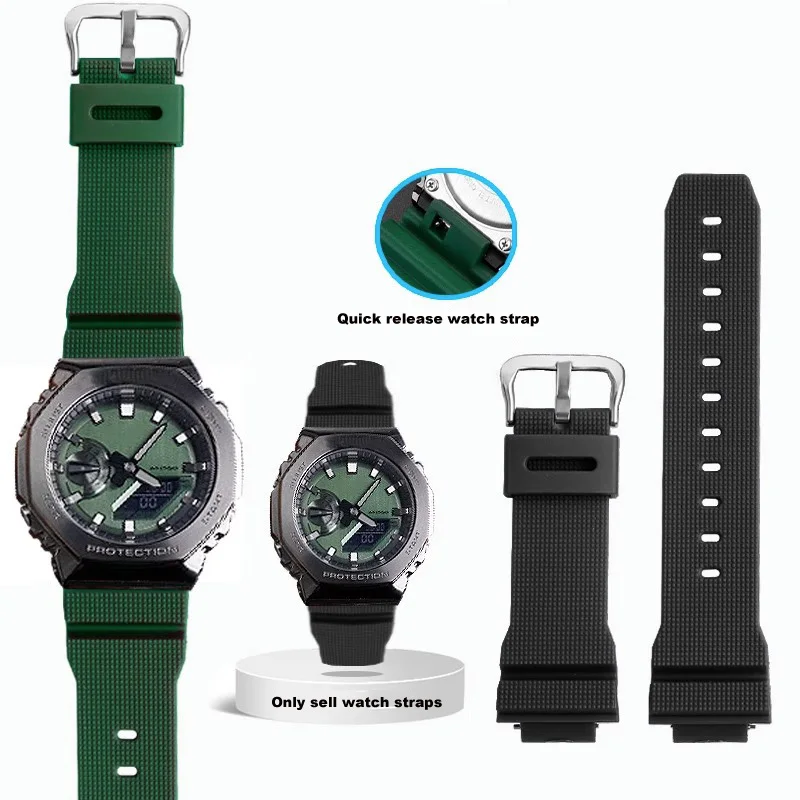 Per Casio G-Shock Gm-2100 Gm-S2100 Ga-2100 Ga-2100 Accessori Per Cinturini Per Orologi Gm-5600/Ga5600 Dw6900 Cinturino In Silicone 16Mm
