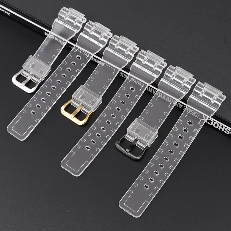 Cinturino In Resina Trasparente Per Orologio Casio Baby-G 110 Gma-S110 Stile Sostituire Il Cinturino Per Cinturino Casio 5600/6900 Ga-100/110/120