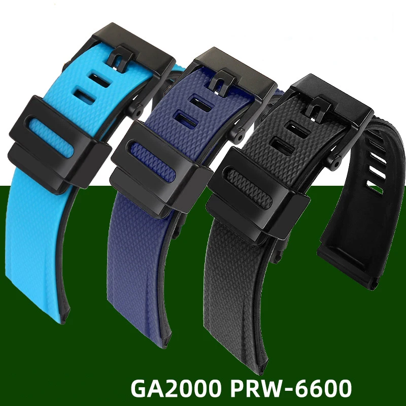 Cinturino In Gomma Per Casio G-Shock Ottagonale Ga 2000 Ga-2000-1A2 Prg-650 Cinturino Impermeabile Cinturino Sportivo In Silicone 24Mm