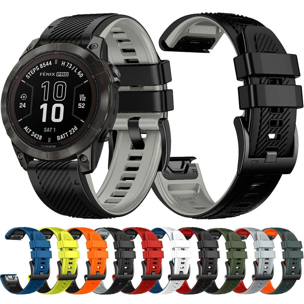 Cinturino Quickfit 22Mm 26Mm Per Garmin Fenix 7X 7 Pro Solar 6X 6 Pro 5X 5 Plus Braccialetto Epix Pro 2 51Mm 47Mm Fenix 7 6 5