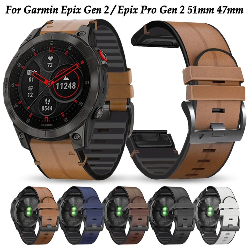 Cinturino Epix Gen 2 22/26Mm Per Garmin Epix Pro Gen 2 51Mm 47Mm Fenix 6 6X Pro 7 7X 5 5X Plus Cinturini Cinturini Quickfit