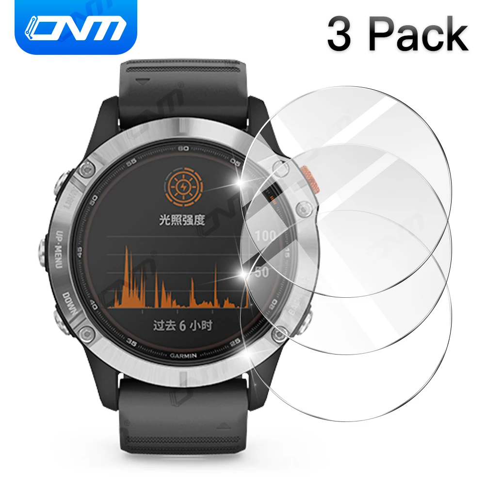 3 Pack 9H Premium Vetro Temperato Per Garmin Fenix 7S 6 6X 6S Pro 5 5S Pellicola Protettiva Per Schermo Per Garmin Solar / Epix