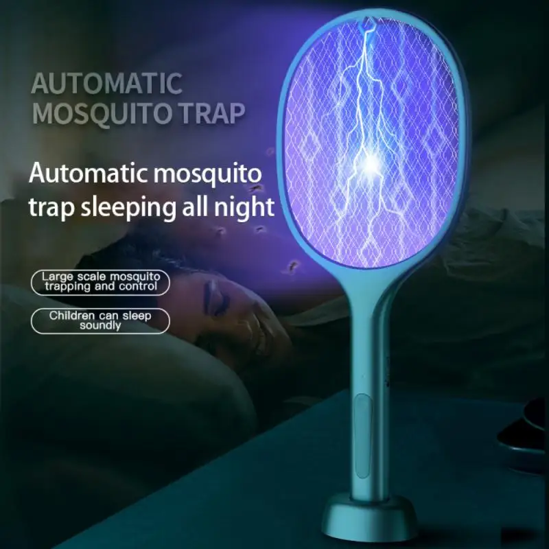 Scacciazanzare Elettrico Indoor Fly Killer Zapper Usb Ricaricabile Elettrico Fly Swatter Controllo Dei Parassiti Per Gli Insetti Della Camera Da Letto