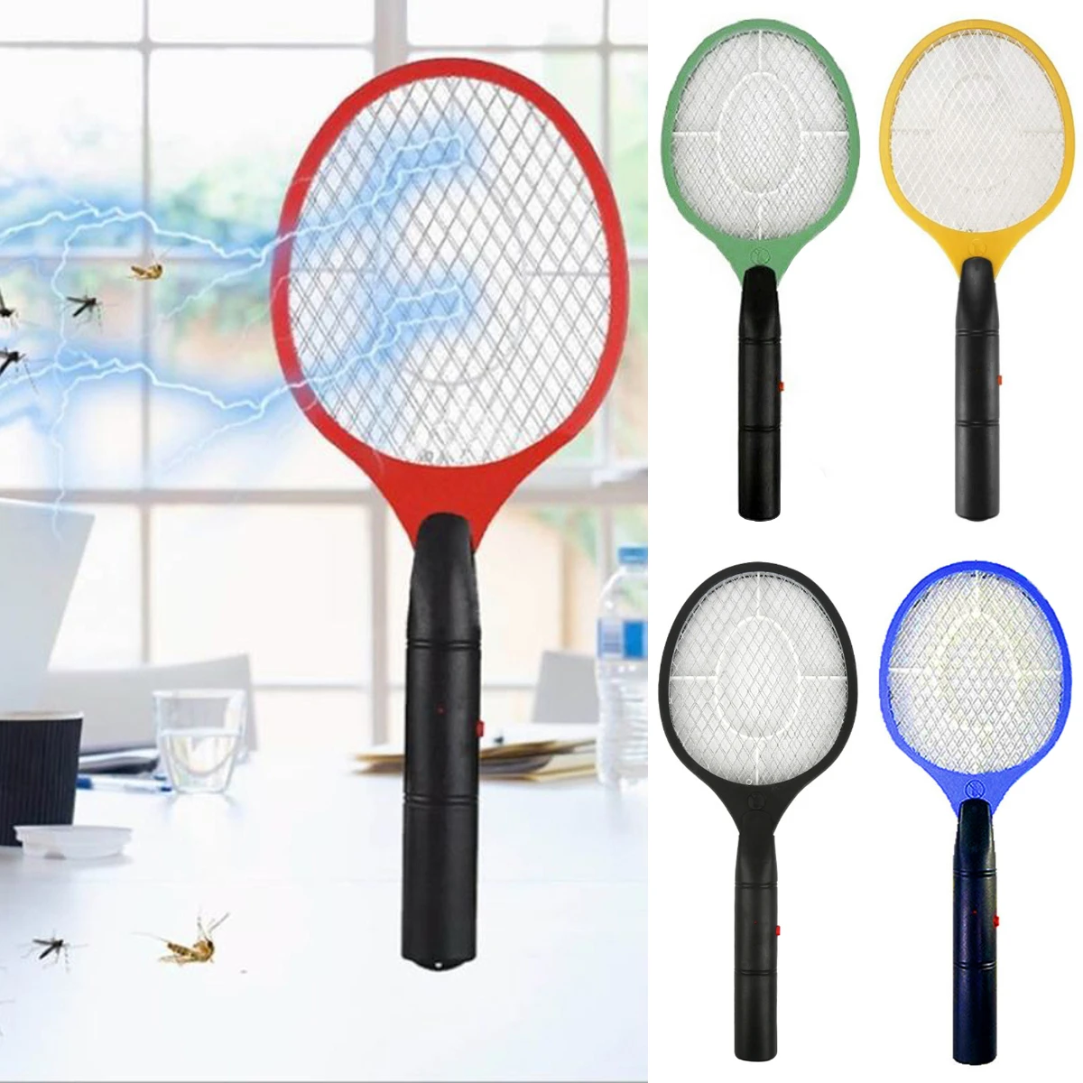 Electric Mosquito Killer Fly Insect Racket Zapper Killer Battery Power Home Swatter Bug Mosquito Wasp Killer Trap