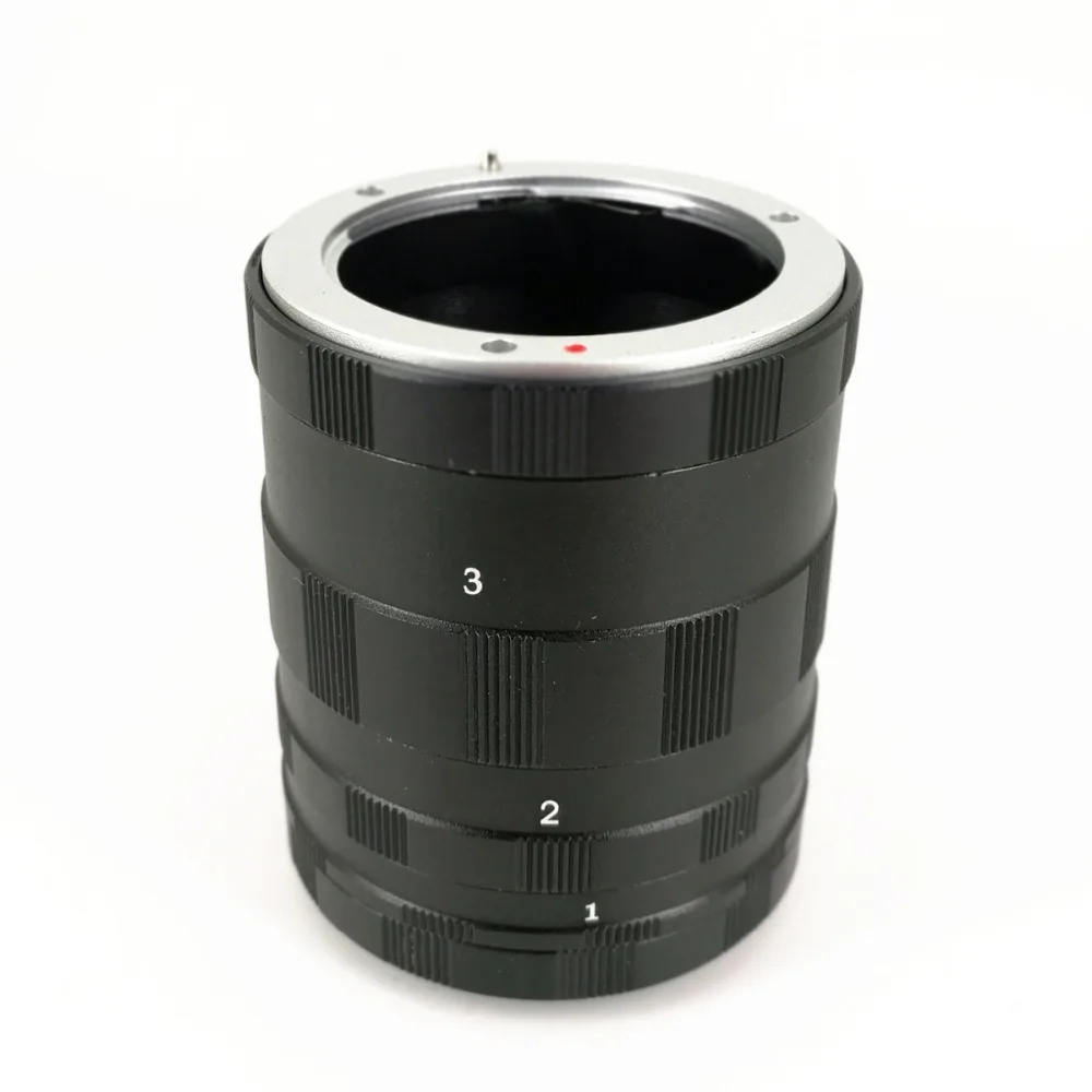 Tubo Di Prolunga Macro 3 Anelli Per Sistema Panasonic Olympus Om Macro 4/3 M43 Mft Obiettivo Fotocamera Om1 Om5 Em1 Em5 Em10 Ep5 Epl6 Gx7 Gh3