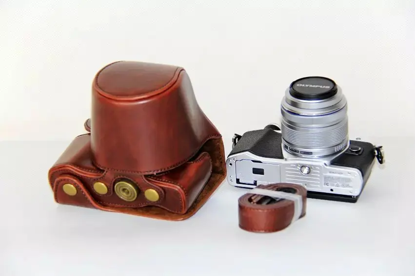 Nuova Custodia Per Fotocamera In Pelle Pu Per Olympus Em10 Mark Ii Em10 Iii Em10 Ii Em10 Mark Iii Custodia Per Fotocamera Con Cinturino
