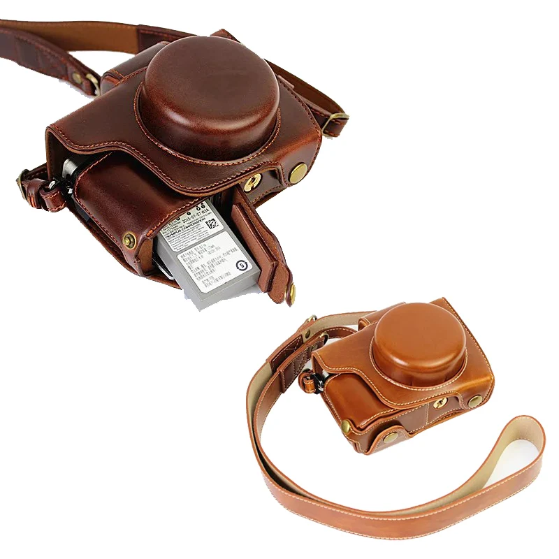 Borsa In Pelle Di Lusso Per Olympus Omd Em10 Ii Em10 Mark Ii Ep7 E-P7 (Obiettivo 14-42Mm)
