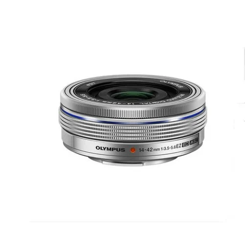 Argento Olympus M Zuiko 14-42Mm F3.5-5.6 Ez Lens Per Olympus Em5 Em10 Ep5 Ep3 Epm2 Epl5 Per Panasonic Gf2 Gf3 Gf5 Gx1 Gx7 G10 Gh1