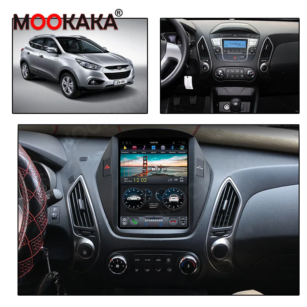 Per Hyundai Ix35 2018 - 2019 Android 9.0 Autoradio Ricevitore Stereo Autoradio Lettore Multimediale Gps Navi Head Unit