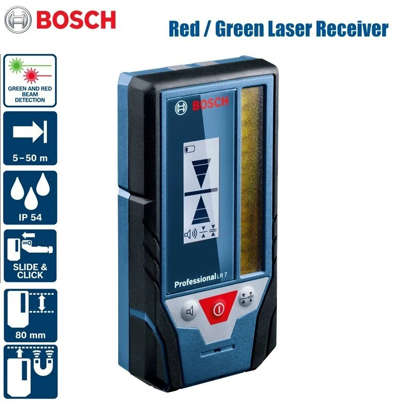 Bosch Lr7/Lr6 Red Green Line Ricevitore Di Livello Laser Accessori Professionali Adatti Per Gcl2-50G Gll3-60Xg Gll3-80/80C Gll5-50X