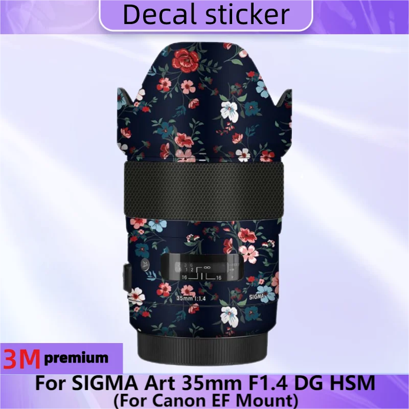Per Sigma Art 35Mm F1.4 Dg Hsm Per Canon Ef Mount Lens Sticker Pellicola Protettiva Antigraffio Per La Pelle Art35 F/1.4 35/1.4