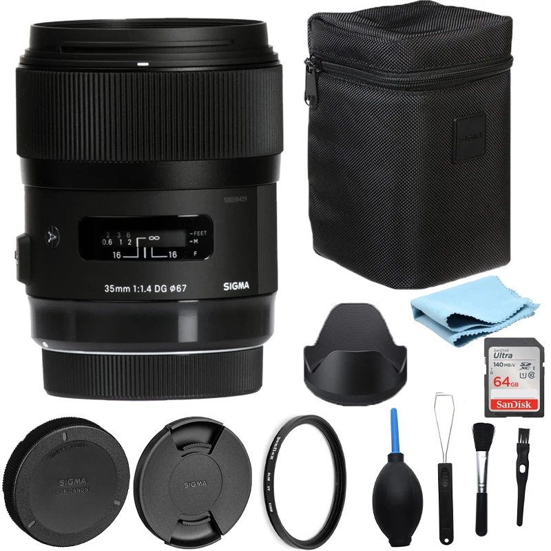 Sigma 35Mm F1.4 Dg Hsm Art Lens Full Frame 35Mm F1.4 Prime Lens Per Montaggio Canon O Montaggio Nikon Sony E Mount