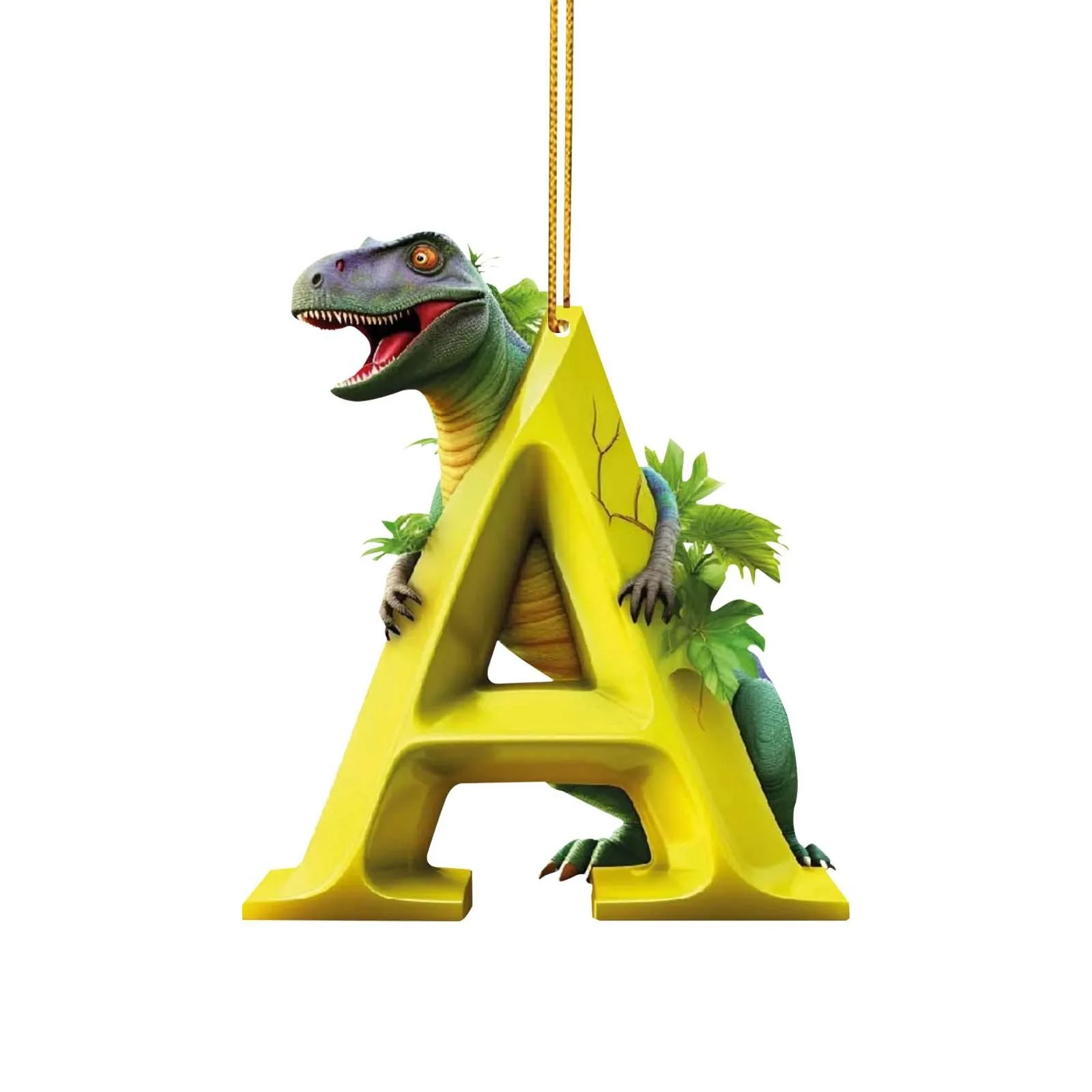 Dinosauro 26 Numeri Morphing Dell'Alfabeto Dinosauro Morphing Minimalista New Fashion Family Festival Decorazione 2023 Natale Pendan