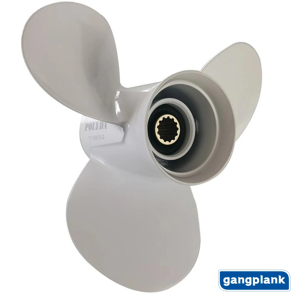 Elica Motore Fuoribordo Adatta Per Motore Yamaha Honda Mercury Boat Eliche Marine In Lega Di Alluminio 12 1/4 X9-G