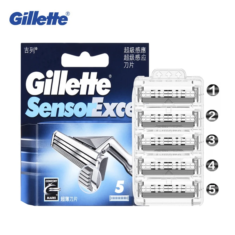 Gillette Sensor Excel Lame Per Rasoio Lame Da Barba Doppio Strato Sostituisci Le Teste Per Il Sensore Da Uomo Excel Razor And Vector 3 Shaver