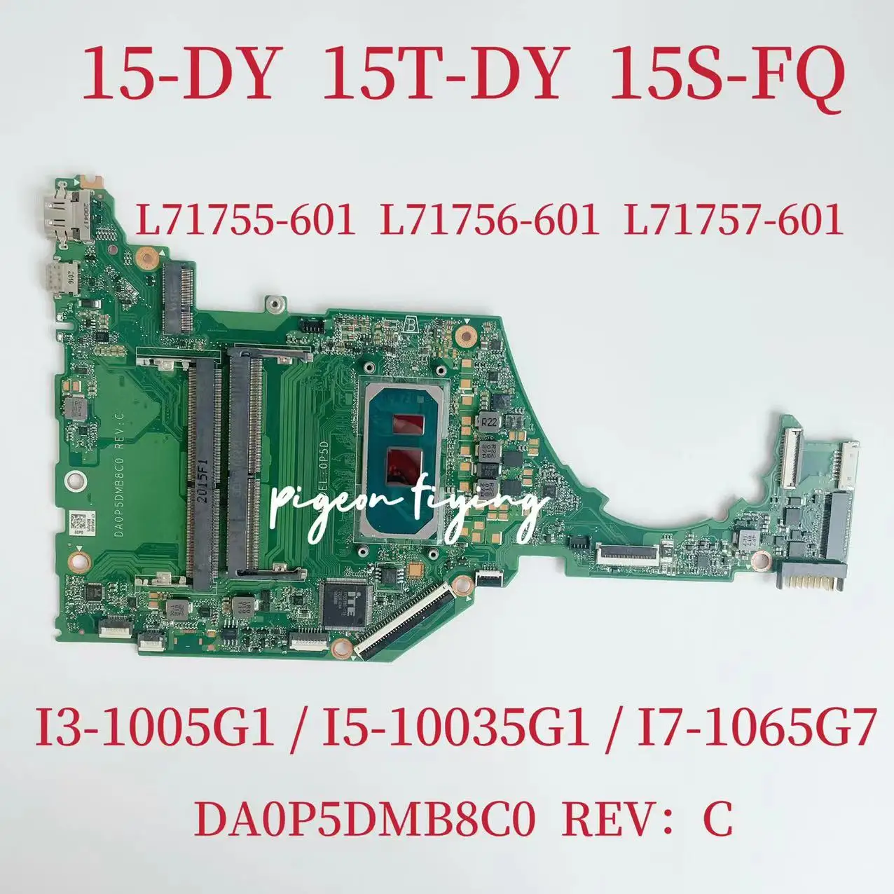 Scheda Madre Muslimex Per Scheda Madre Portatile Hp Pavilion 15-Dy 15S-Fq Con Cpu I3 I5 I7 10Th L71755-601 L71756-601 L71757-601