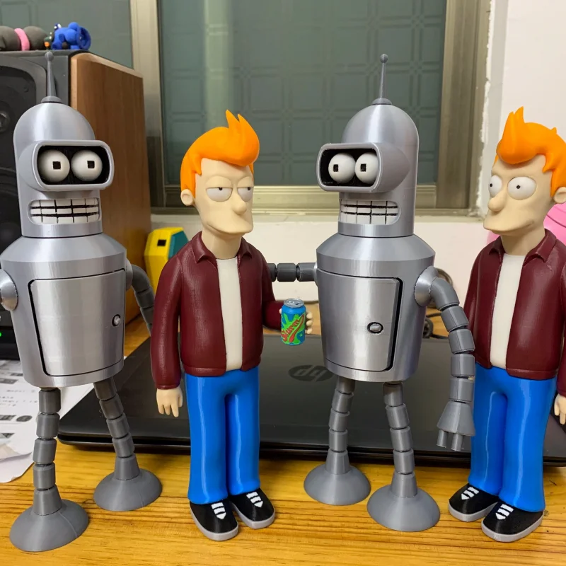 In Magazzino Cartoon Futurama Fry & Bender Action Figure Model Toys Regali Per Bambini
