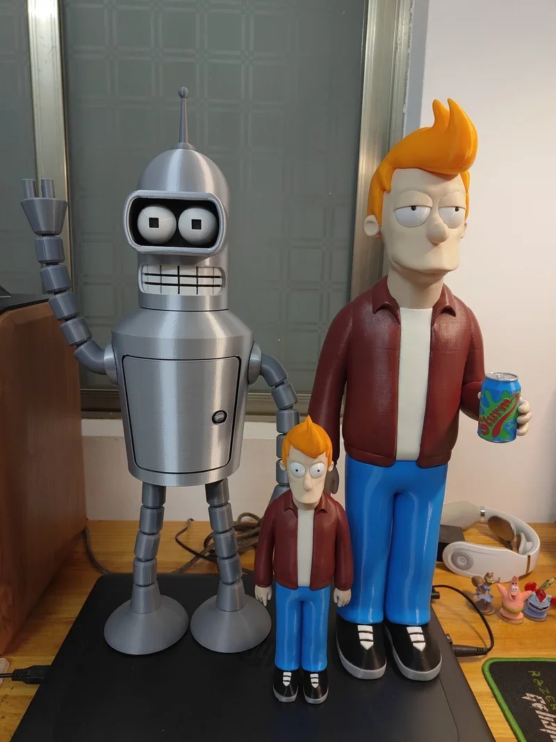 In Magazzino Cartoon Futurama Fry & Bender Action Figure Model Toys Regali Per Bambini