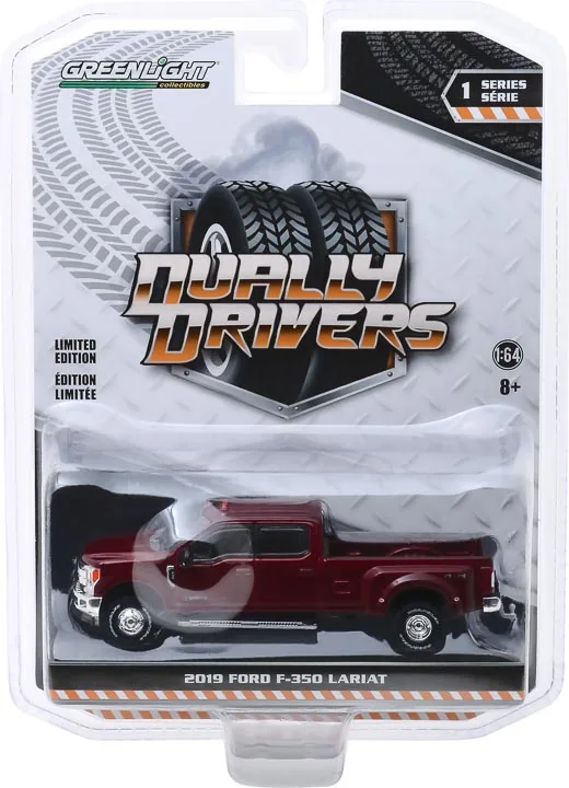 1:64 2019 Ford F-350 King Ranch Dually Pickup Truck Lega Car Model Collection Ornamenti Regalo
